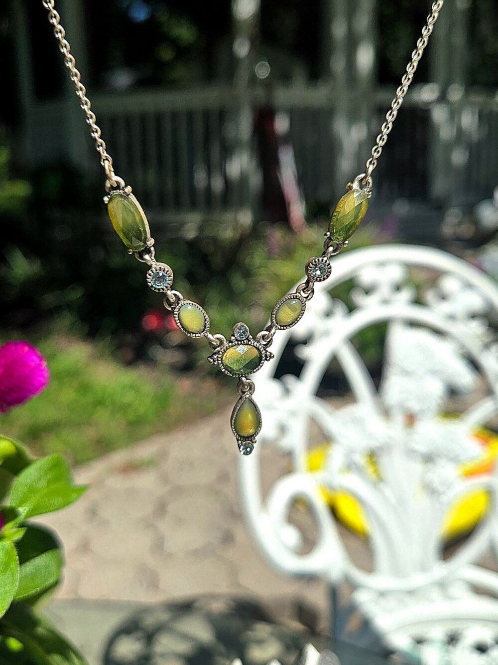 Peridot necklace